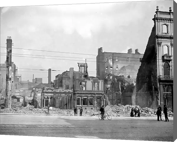 Easter Rising (originally captioned The Dublin rebellion) The ruins in Sackville