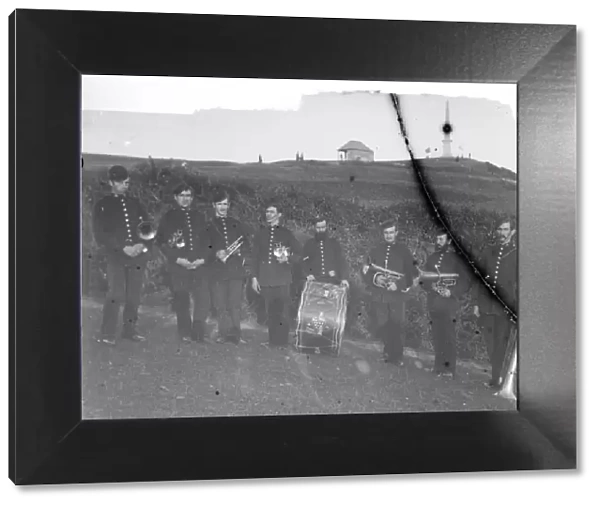 Band at Dennis Hill, Padstow, Cornwall. Early 1900s