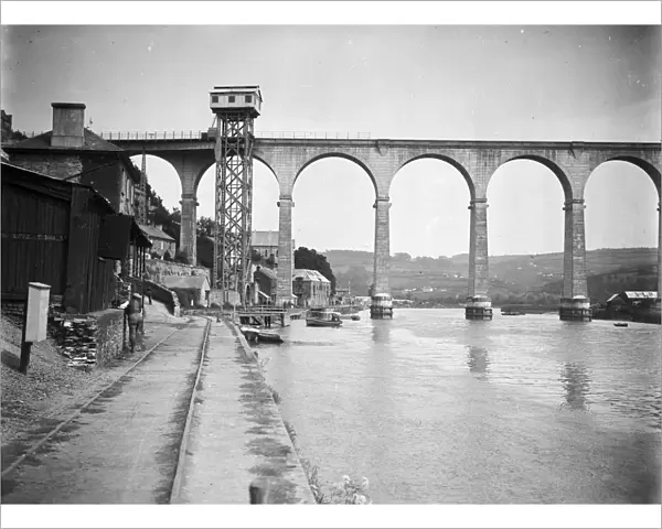 Calstock viaduct, Cornwall. After 2nd March 1908