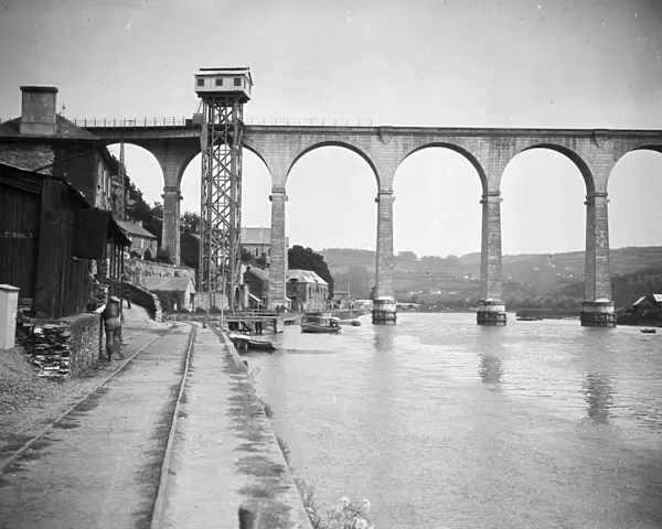 Calstock viaduct, Cornwall. After 2nd March 1908