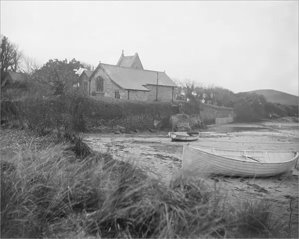 St Michaels Church, Porthilly, St Minver, Cornwall. Probably early 1900s