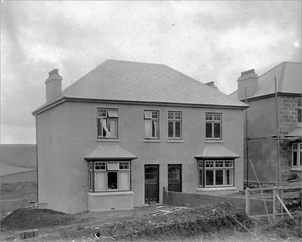 New houses, St Georges Hill, Perranporth, Perranzabuloe, Cornwall. 1930s
