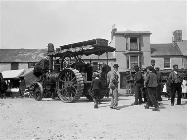 Market Square, St Just in Penwith, Cornwall. Early 1900s