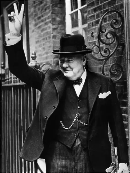 Sir Winston Churchill V Sign
