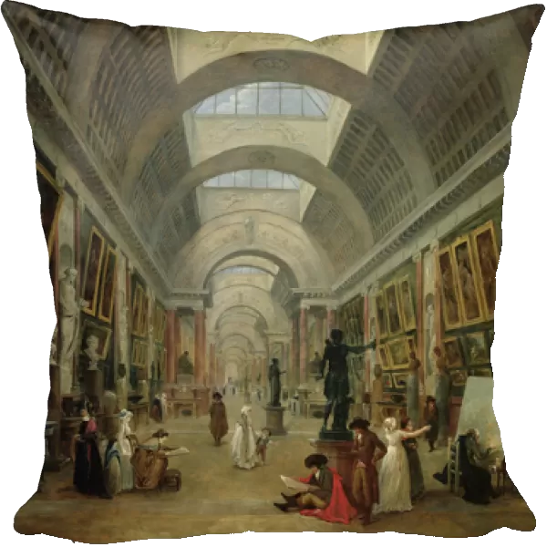 View of the Grand Gallery of the Louvre, 1796 (oil on canvas)