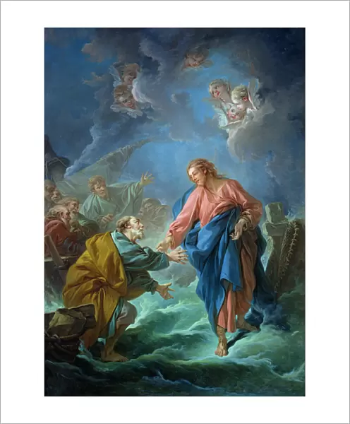 St. Peter Invited to Walk on the Water, 1766 (oil on canvas)
