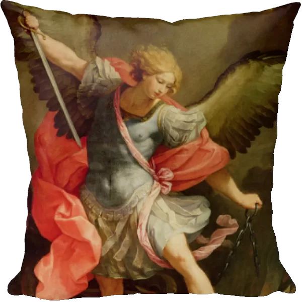 The Archangel Michael defeating Satan (oil on canvas)