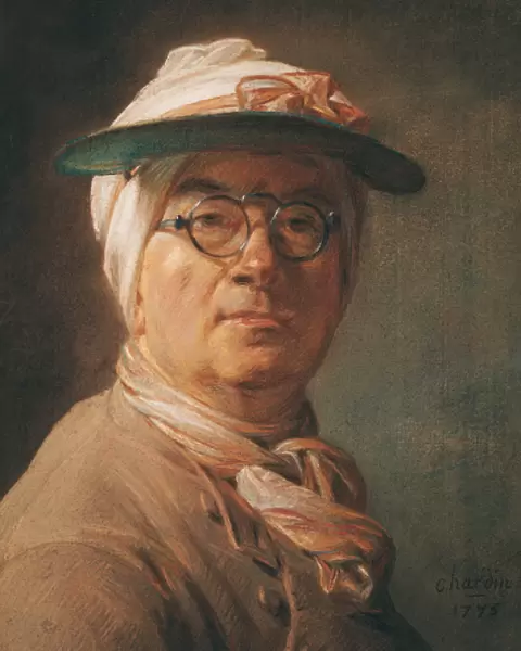 Self Portrait, 1775 (pastel on paper)