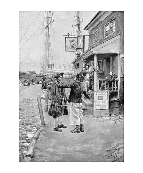 Brownejohns Wharf, New York, illustration from Old New York Taverns