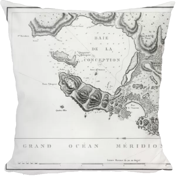 The Bay of Concepcion, Chile (engraving)