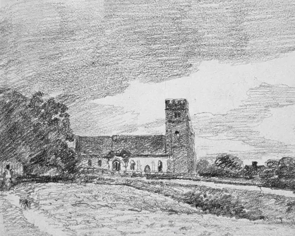 Feering Church, 1814 (pencil on paper)