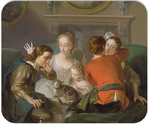 The Sense of Touch, c. 1744-47 (oil on canvas) (see also 129301 & 129302)