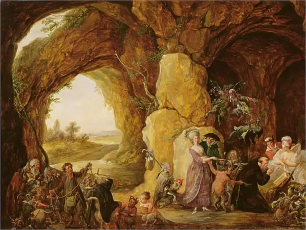 The Temptation of St. Anthony, 1781 (oil on panel)