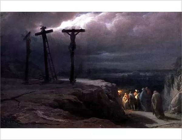 Night at Golgotha, 1869 (oil on canvas)