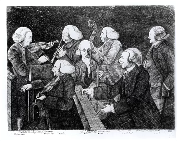 A Concert at Cambridge, 1770 (engraving)