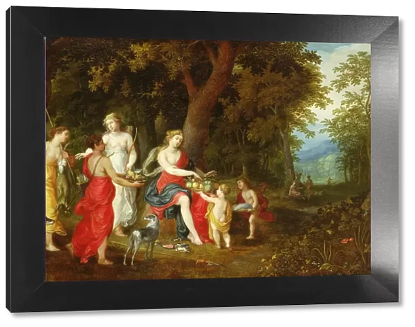 Diana and Her Maidens, after the hunt, 1626 (oil on panel)
