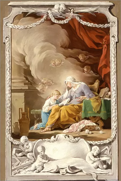 St Anne Revealing to the Virgin the Prophecy of Isaiah, c. 1749 (oil on canvas)