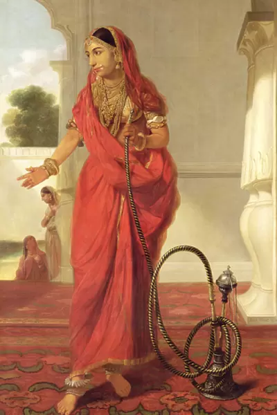 An Indian Dancing Girl with a Hookah, 1772 (oil on canvas)
