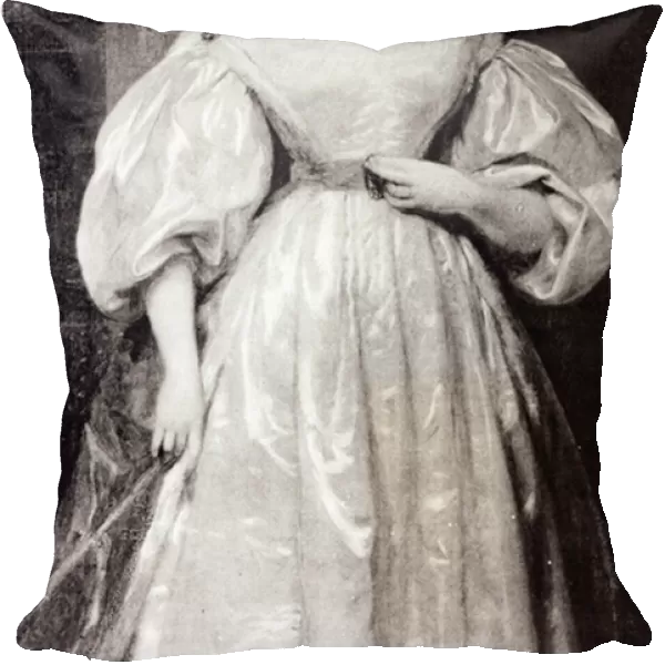 Portrait of Augusta Ada Byron (1815-52) Countess of Lovelace (oil on canvas) (b  /  w photo)
