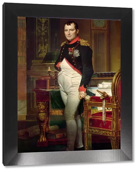 Napoleon Bonaparte in his Study at the Tuileries, 1812 (oil on canvas)
