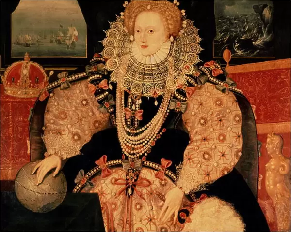 The Armada portrait of Queen Elizabeth I, c. 1590 (oil on panel)
