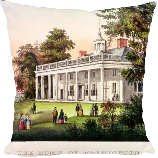 The Home of George Washington, Mount Vernon, Virginia, published by Nathaniel Currier