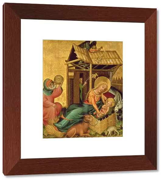 The Nativity, from the Buxtehude Altar, 1400-10 (tempera on panel)