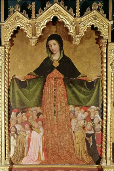 Virgin of Mercy, detail of the central panel, c. 1429 (tempera on panel)