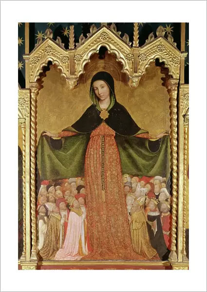 Virgin of Mercy, detail of the central panel, c. 1429 (tempera on panel)