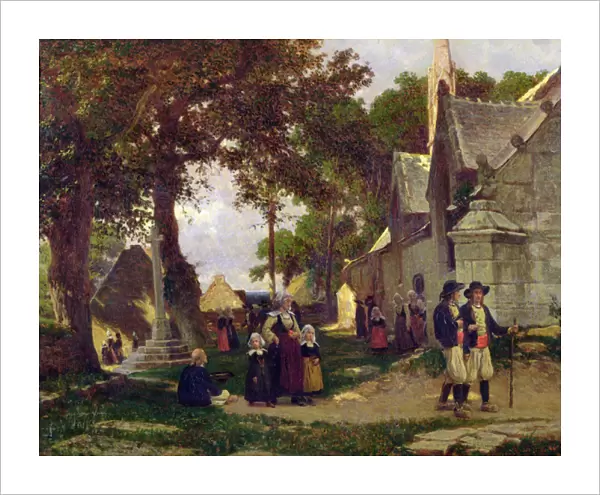 Church in Brittany (oil on canvas)