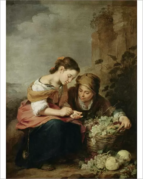 The Little Fruit-Seller, 1670-75 (oil on canvas)