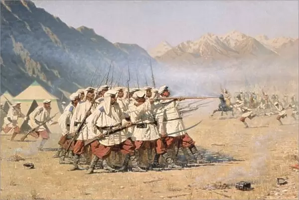 Surprise Attack, 1871 (oil on canvas)
