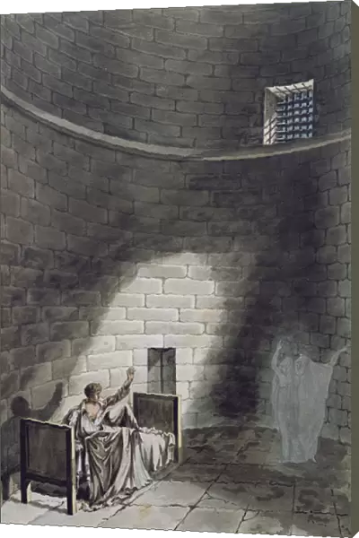 Madame de Guiche and her Daughter Appear at Night before the Artist in Prison, 1804