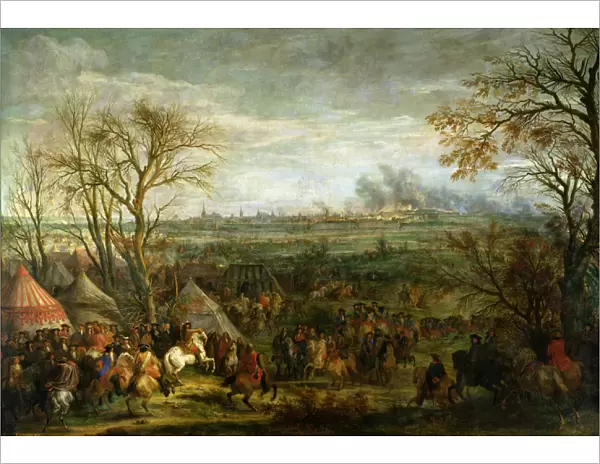 The Taking of Cambrai in 1677 by Louis XIV (1638-1715), late 17th century (oil on canvas)