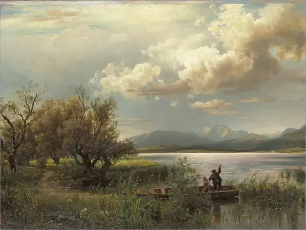 Bayern Landscape, 1856 (oil on canvas)