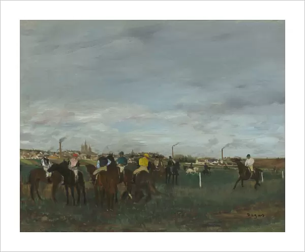 The Races, 1871-2 (oil on wood)