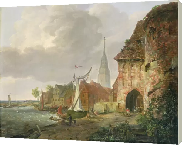 The March Gate in Buxtehude, 1830 (oil on canvas)
