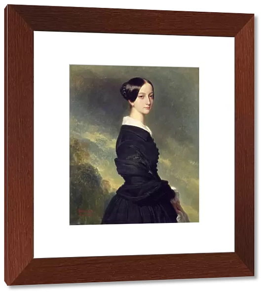 Portrait of Francisca Caroline de Braganca (1824-98) 1844 (oil on canvas)