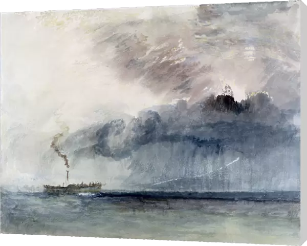 Steamboat in a Storm, c. 1841 (w  /  c & pencil on paper)