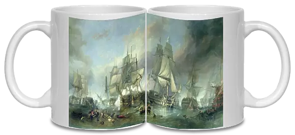 The Battle of Trafalgar, 1805 (oil on canvas)