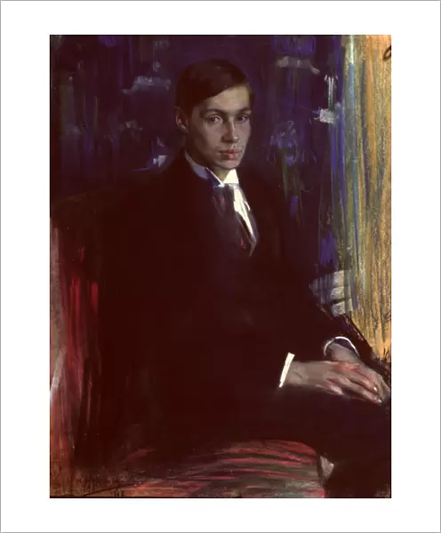 Portrait of Boris Pasternak (1890-1960), 1917 (pastel on paper)