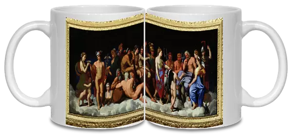 The Assembly of the Gods, after the frescoes in the Loggia of the Farnesina in Rome