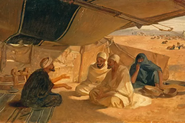 Arabs in the Desert, 1871 (oil on canvas)