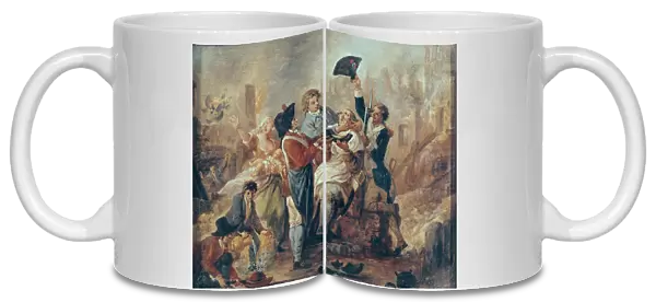 The Shaving Mug of Lille, 1793 (oil on canvas)