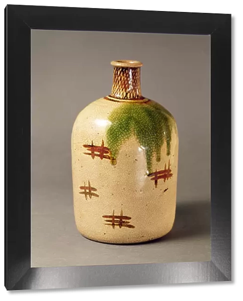 Sake bottle, from Oribe (ceramic)
