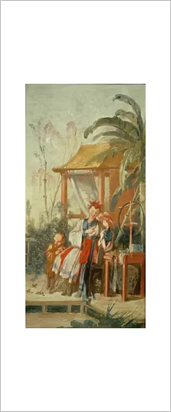 A Chinese Garden, study for a tapestry cartoon, c. 1742 (oil on canvas)
