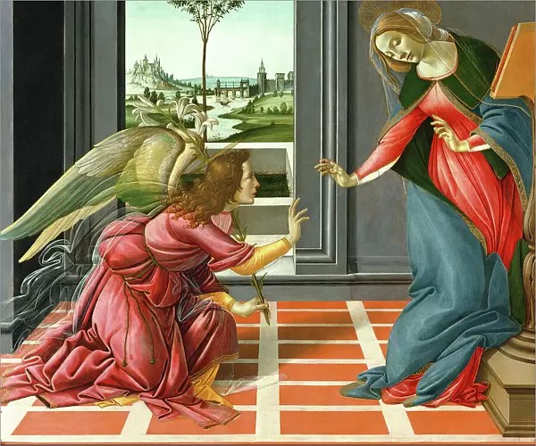 Annunciation (tempera on panel), 1489