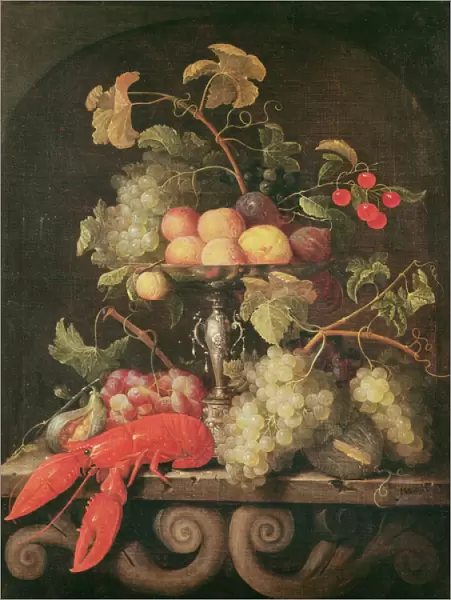 Still Life with a Lobster (oil on canvas)