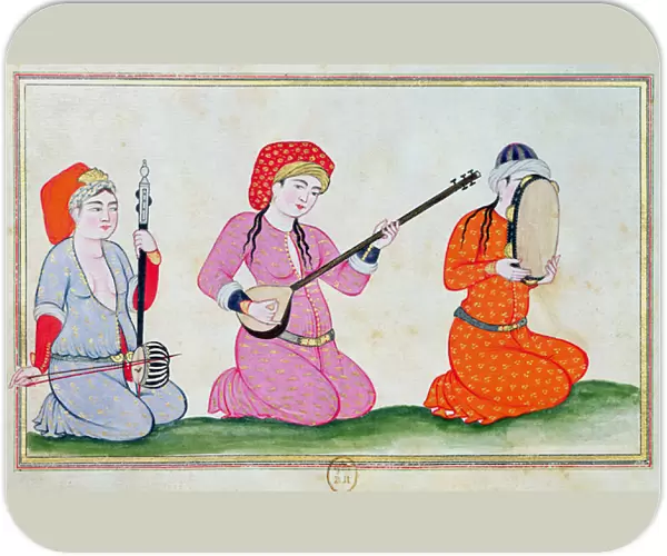Musicians, from Costumes de la Cour et de la Ville de Constantinople, 1720