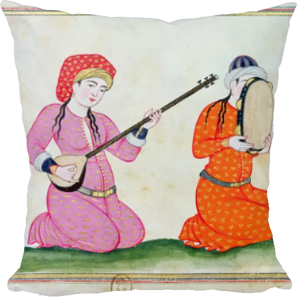 Musicians, from Costumes de la Cour et de la Ville de Constantinople, 1720
